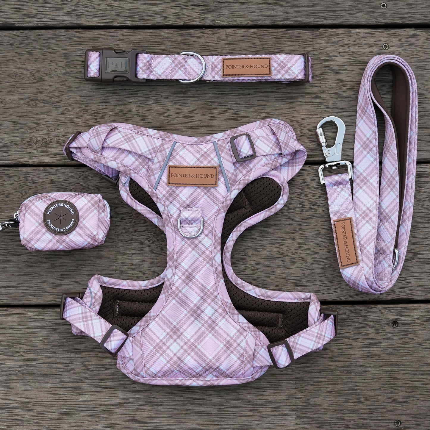 Signature Walk Set - Pink Tartan