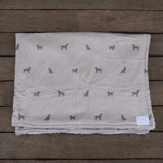 Luxury Blanket - Spaniel Print