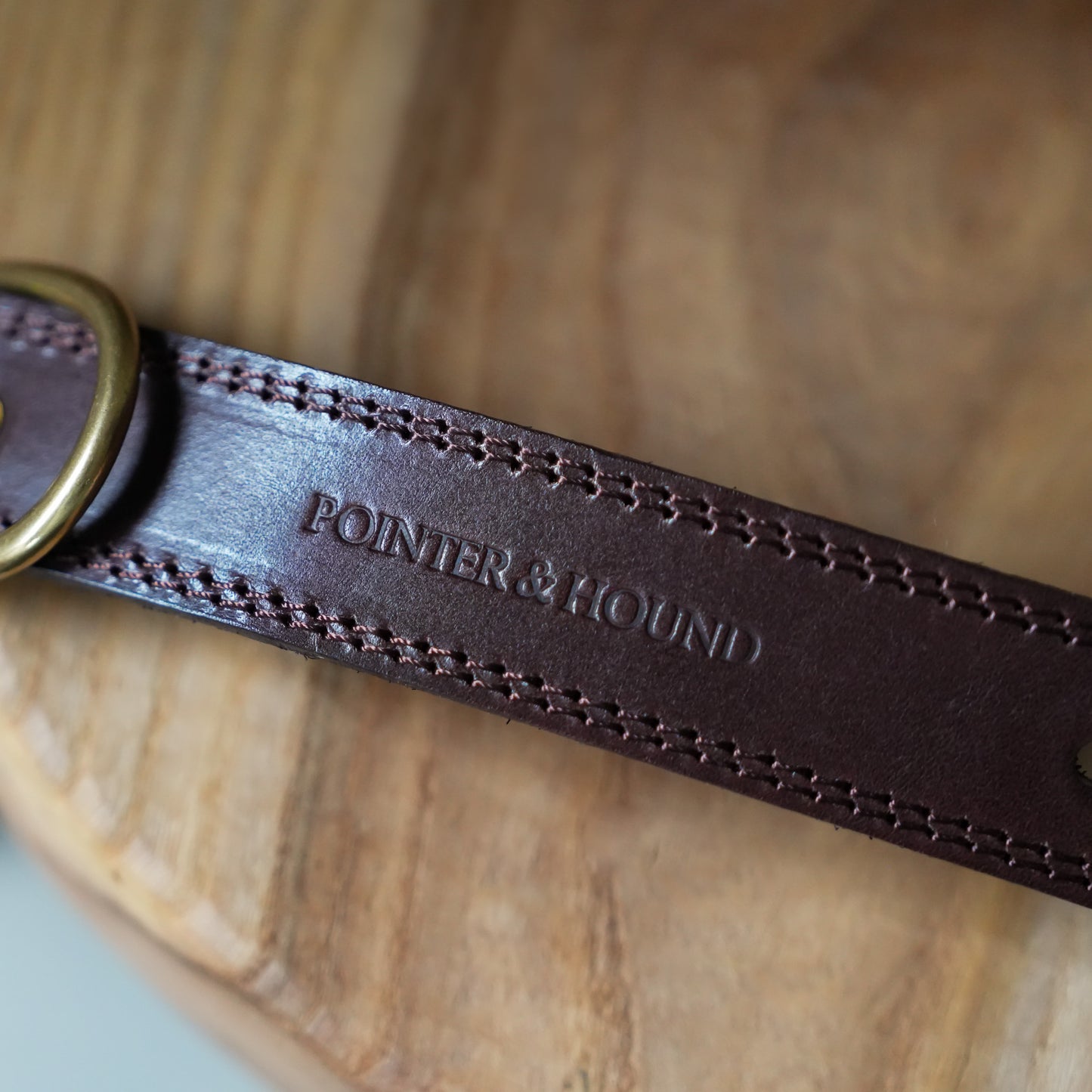 Luxe Leather Collar - Rich Brown