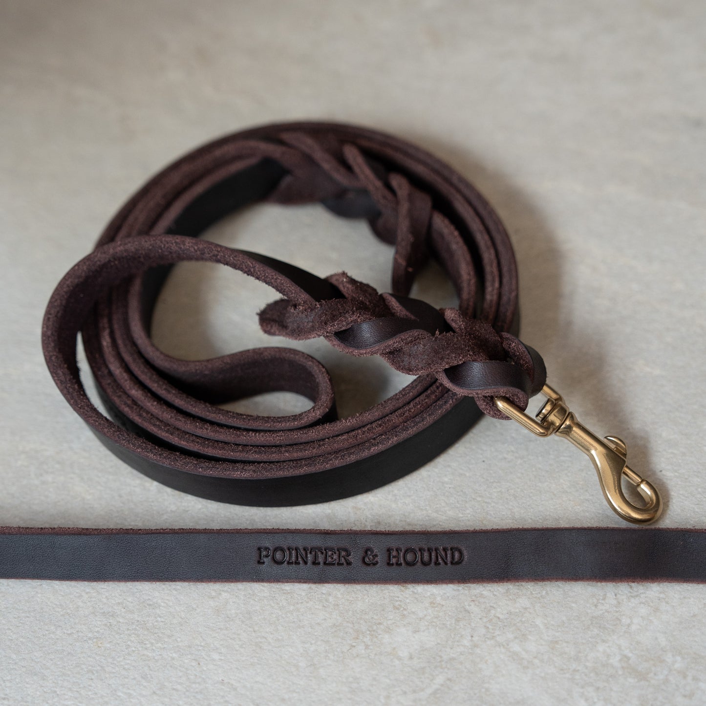 Braided Leather Leash