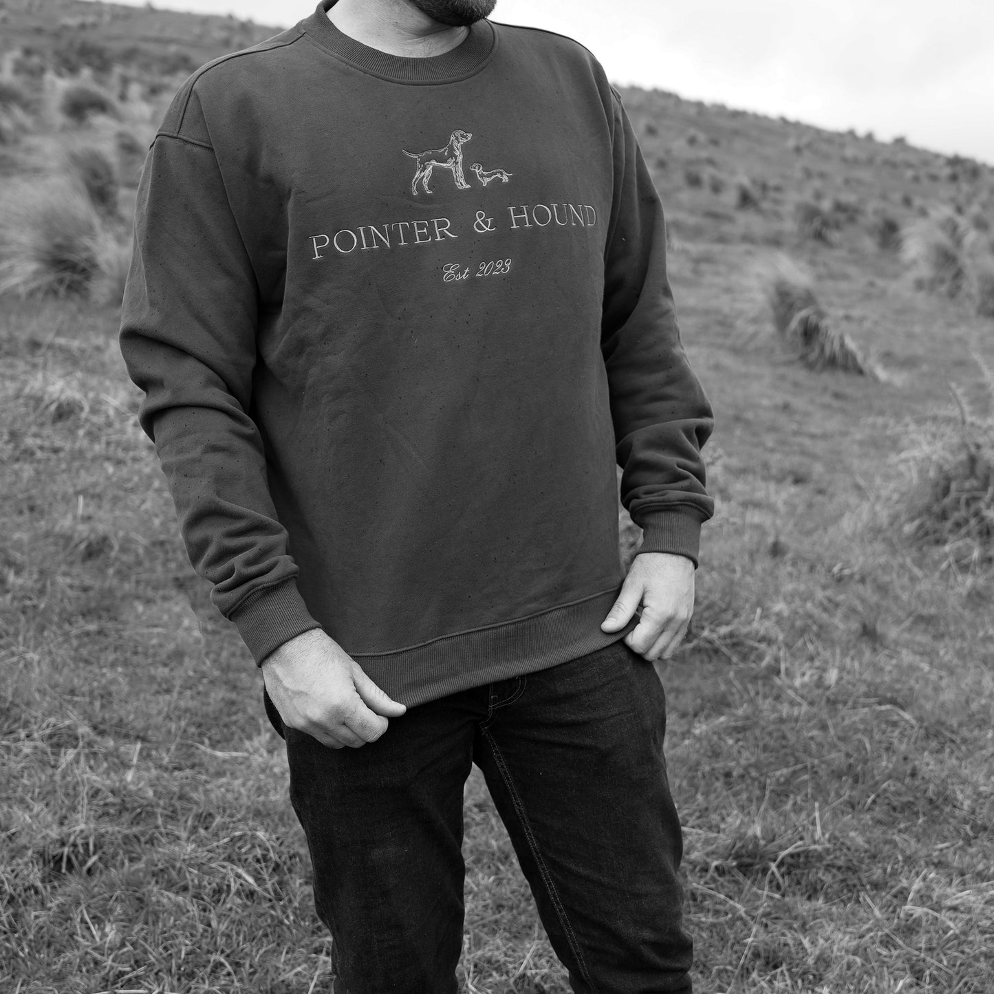 Mens Heritage Crew - Dark Green