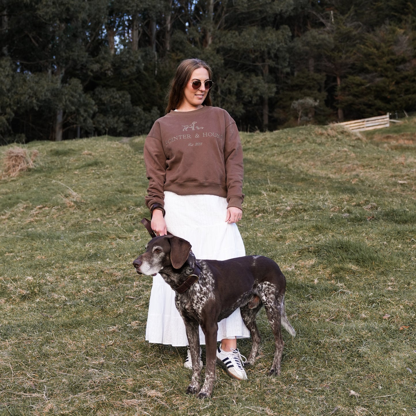 Womens Heritage Crew - Chocolate
