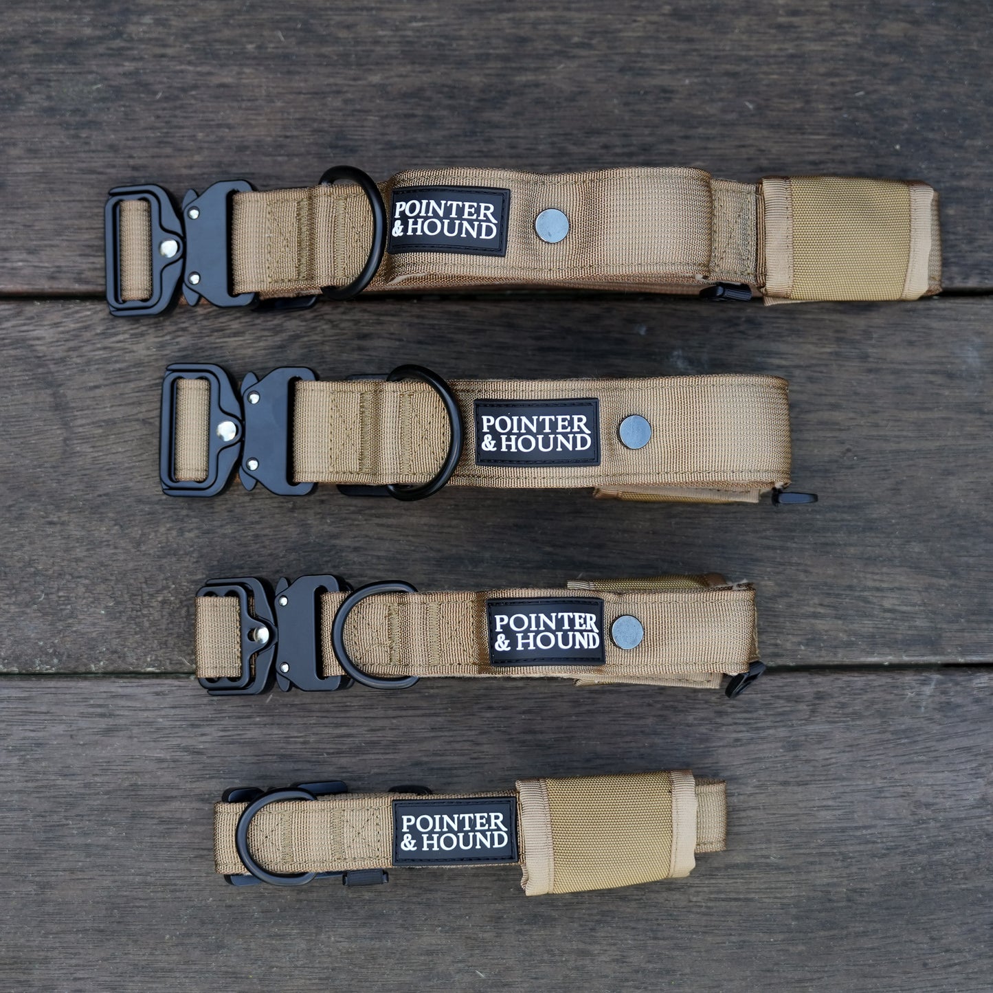 Tactical Collar + Leash Combo - Tan