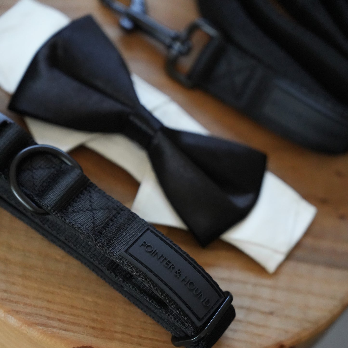 Wedding Set - Black Bow Tie