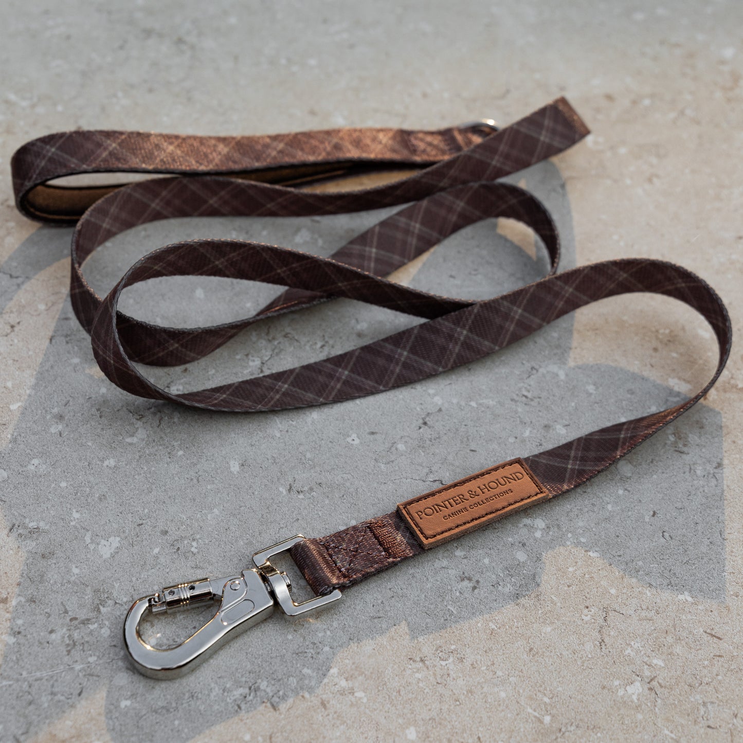 Signature Leash - Brown Tartan