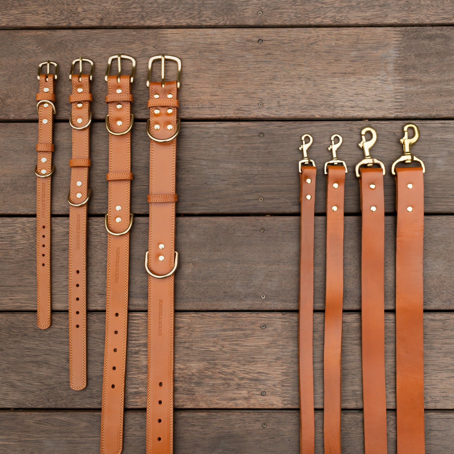 Leather Leash - Tan