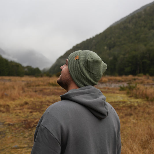 Merino Beanie - Sage Green