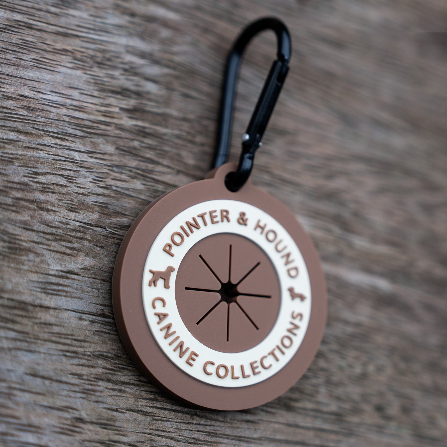 Poop Bag Holder Disc - Brown