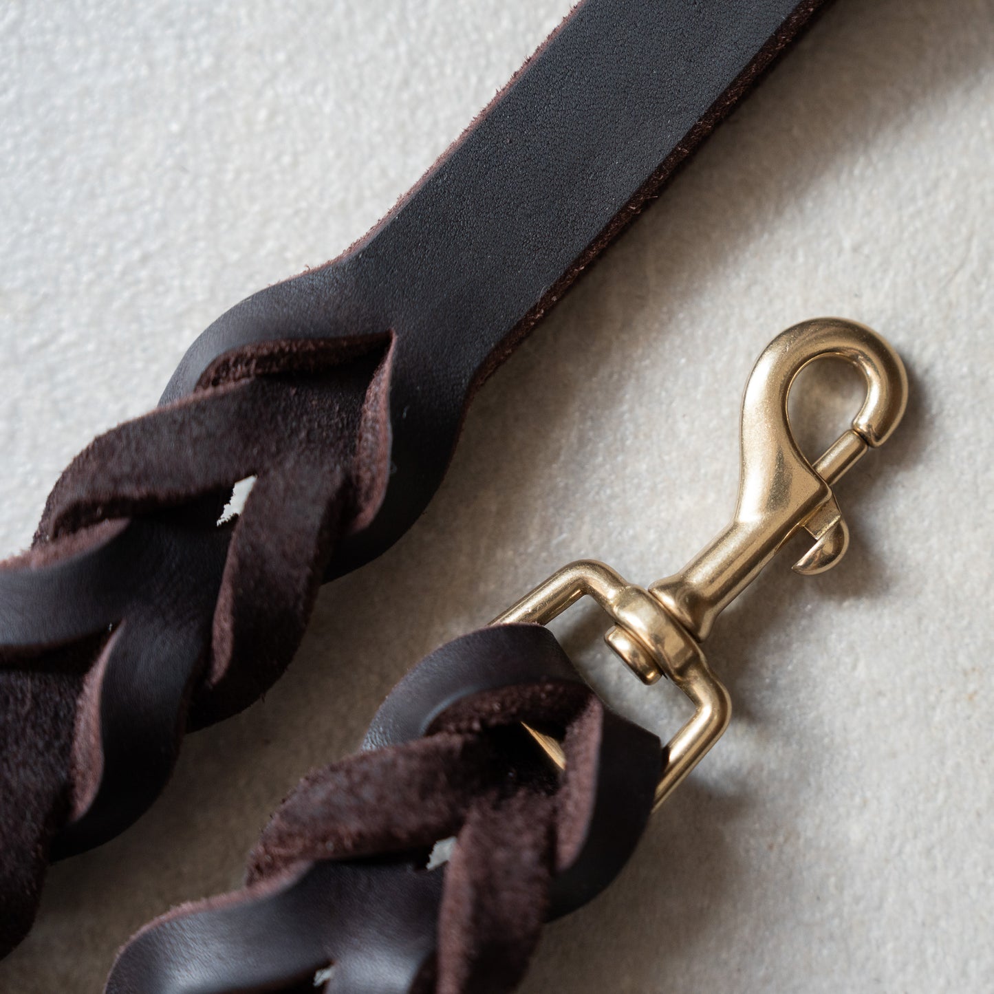 Braided Leather Leash