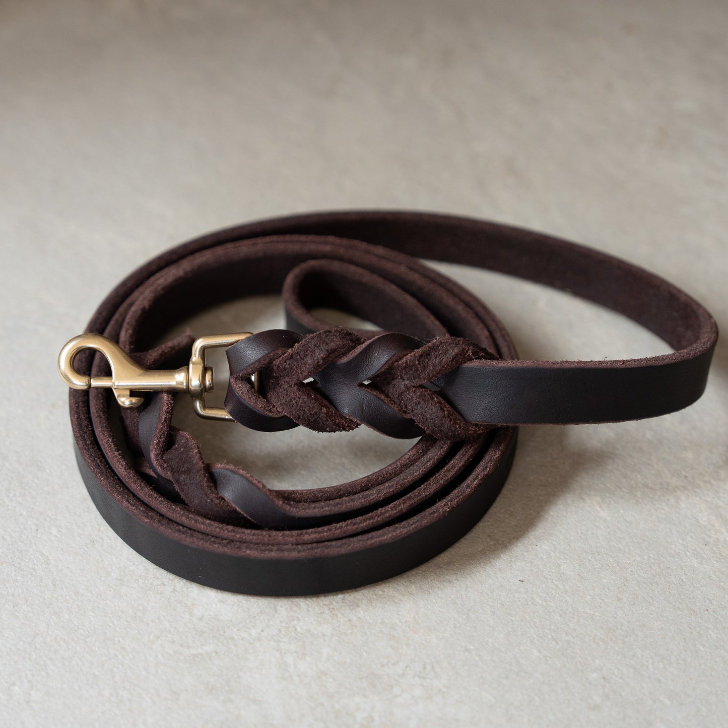 Braided Leather Leash