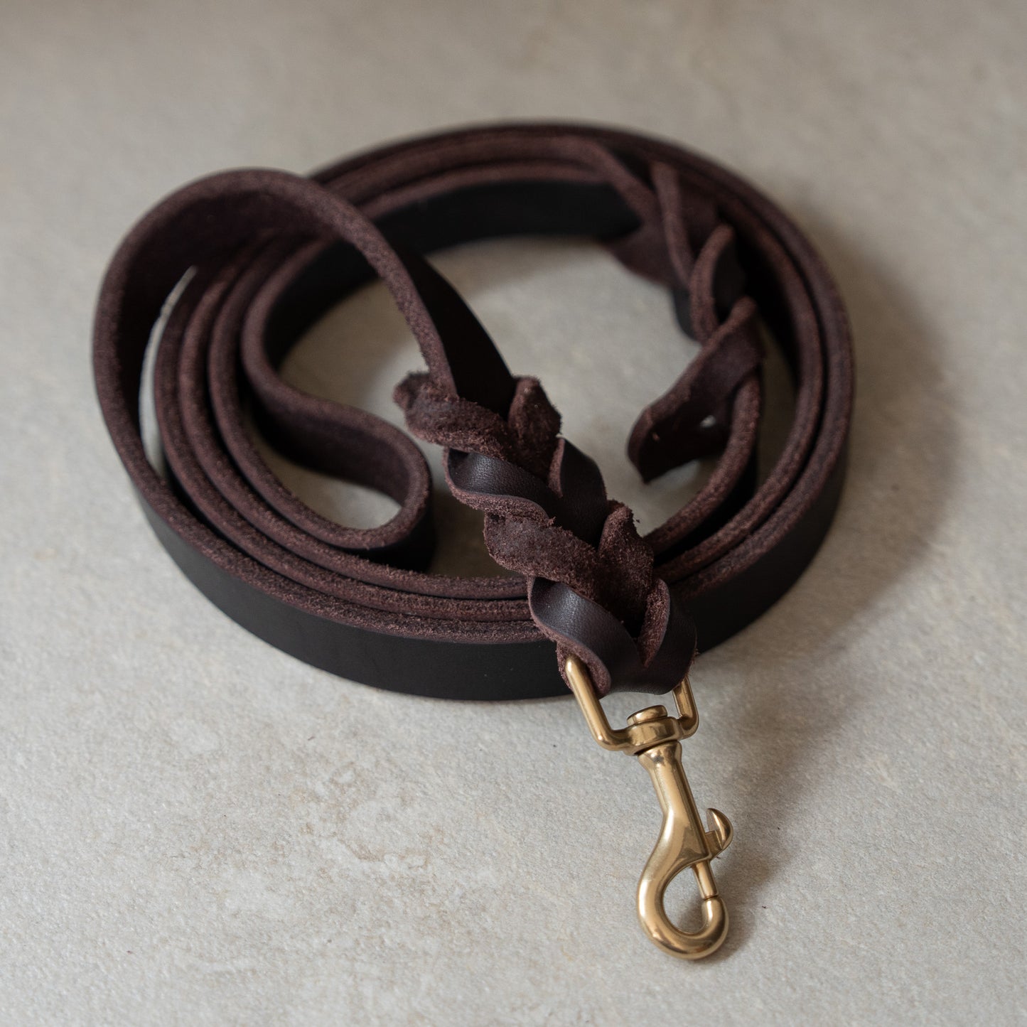 Braided Leather Leash