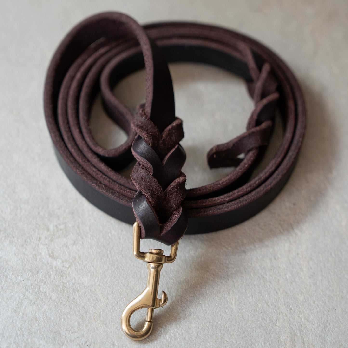 Braided Leather Leash