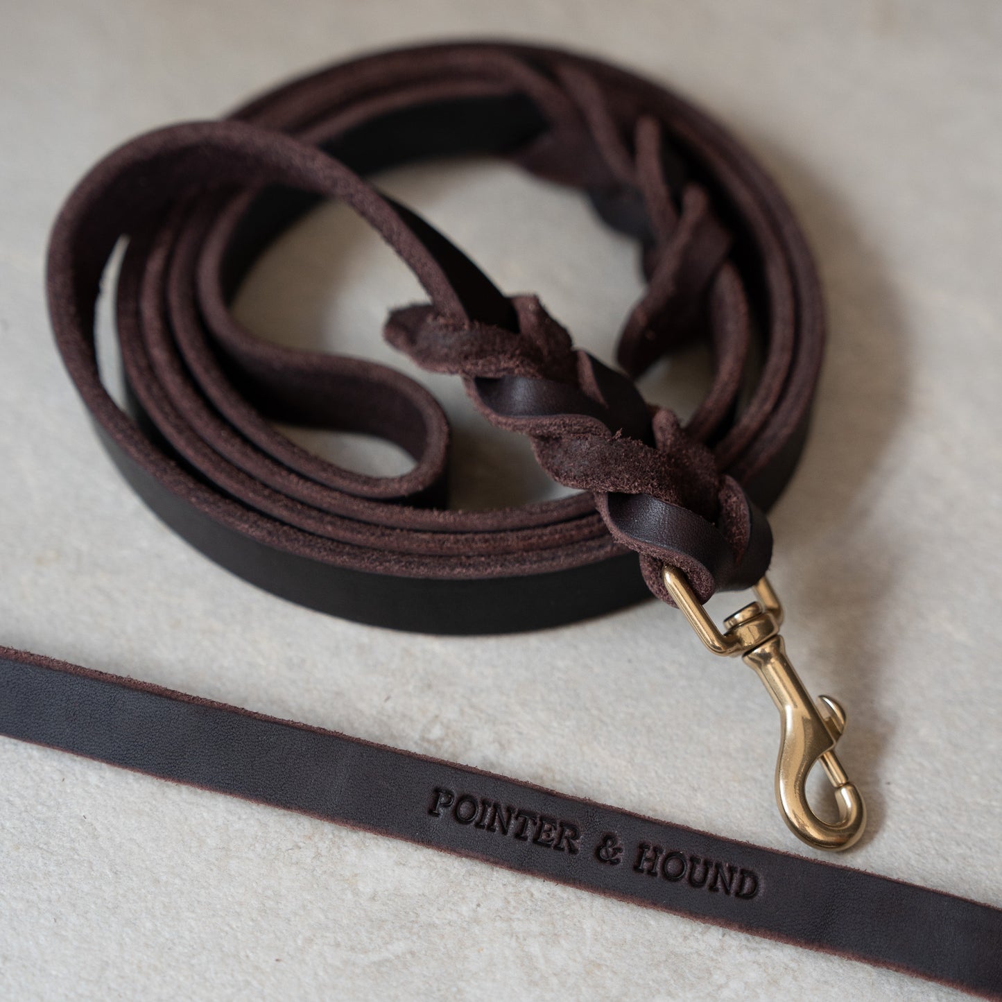 Braided Leather Leash