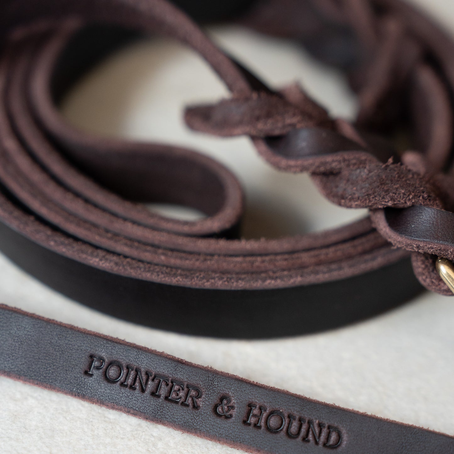 Braided Leather Leash