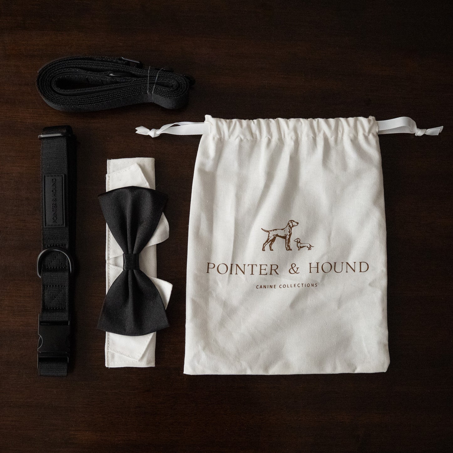 Wedding Set - Black Bow Tie