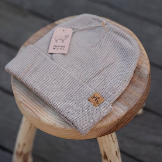 Merino Beanie - Beige