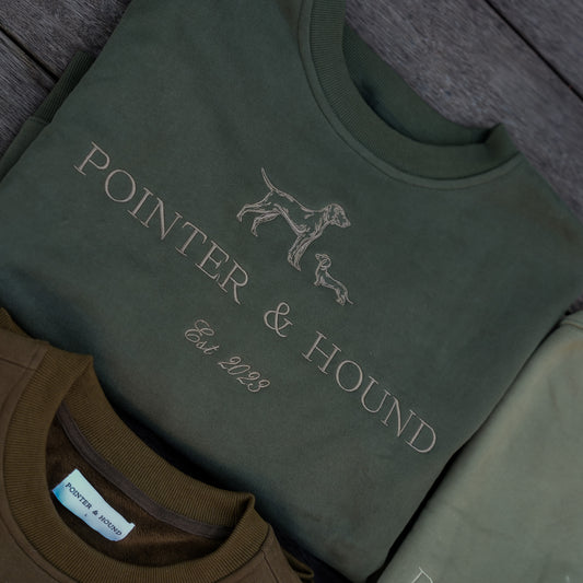 Mens Heritage Crew - Dark Green