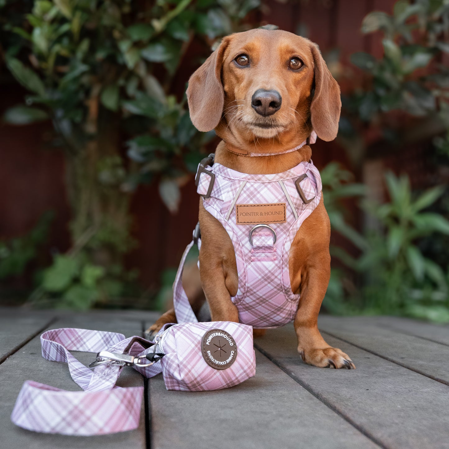 Poop Bag Holder - Pink Tartan