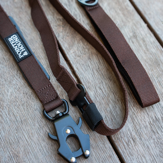 Tactical Leash - Maroon Brown