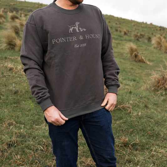 Mens Heritage Crew - Charcoal