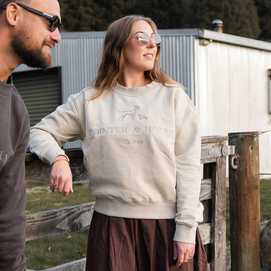 Womens Heritage Crew - Cream