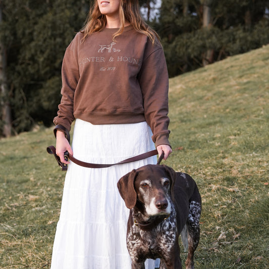 Womens Heritage Crew - Chocolate