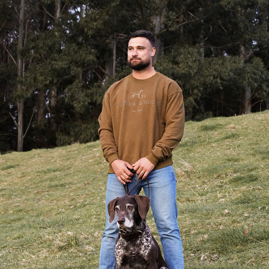 Mens Heritage Crew - Walnut