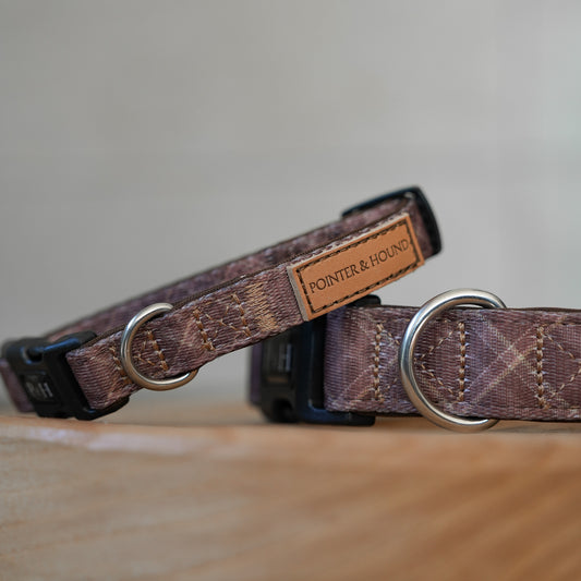 Signature Collar - Brown Tartan