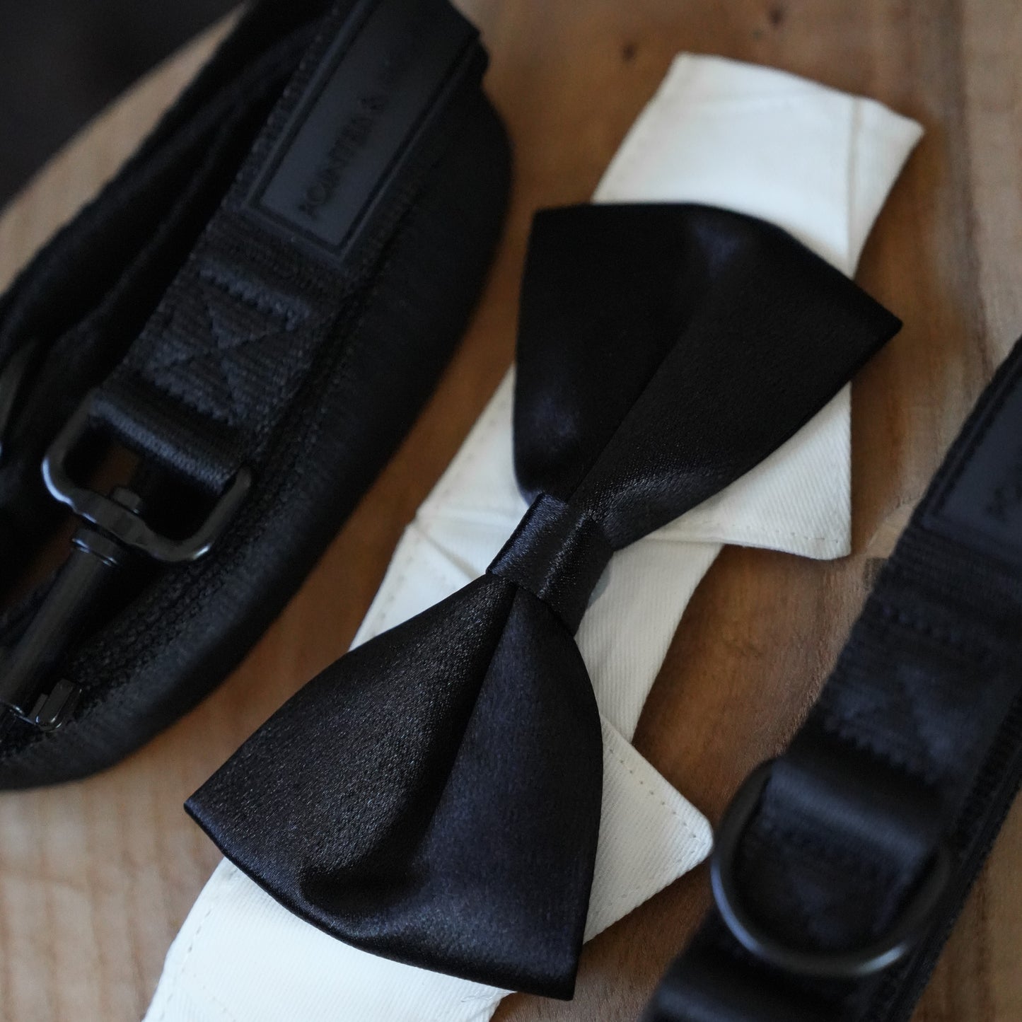 Wedding Set - Black Bow Tie