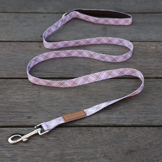 Pink Tartan Leash