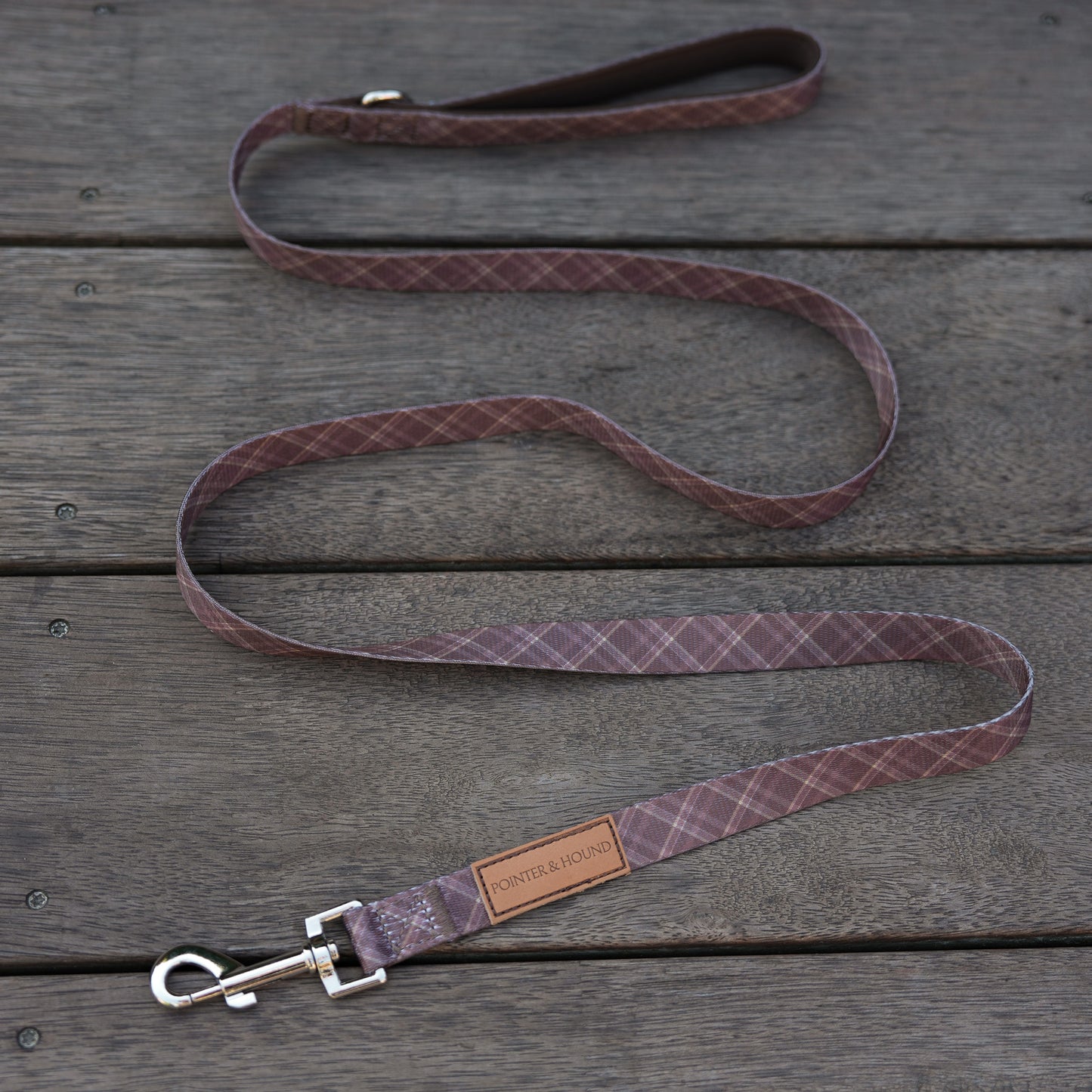 Signature Leash - Brown Tartan