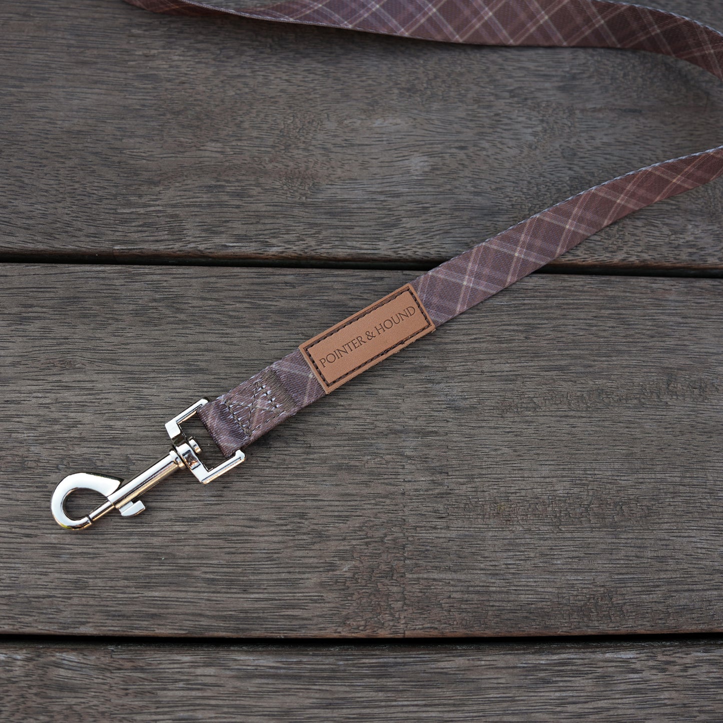Signature Leash - Brown Tartan