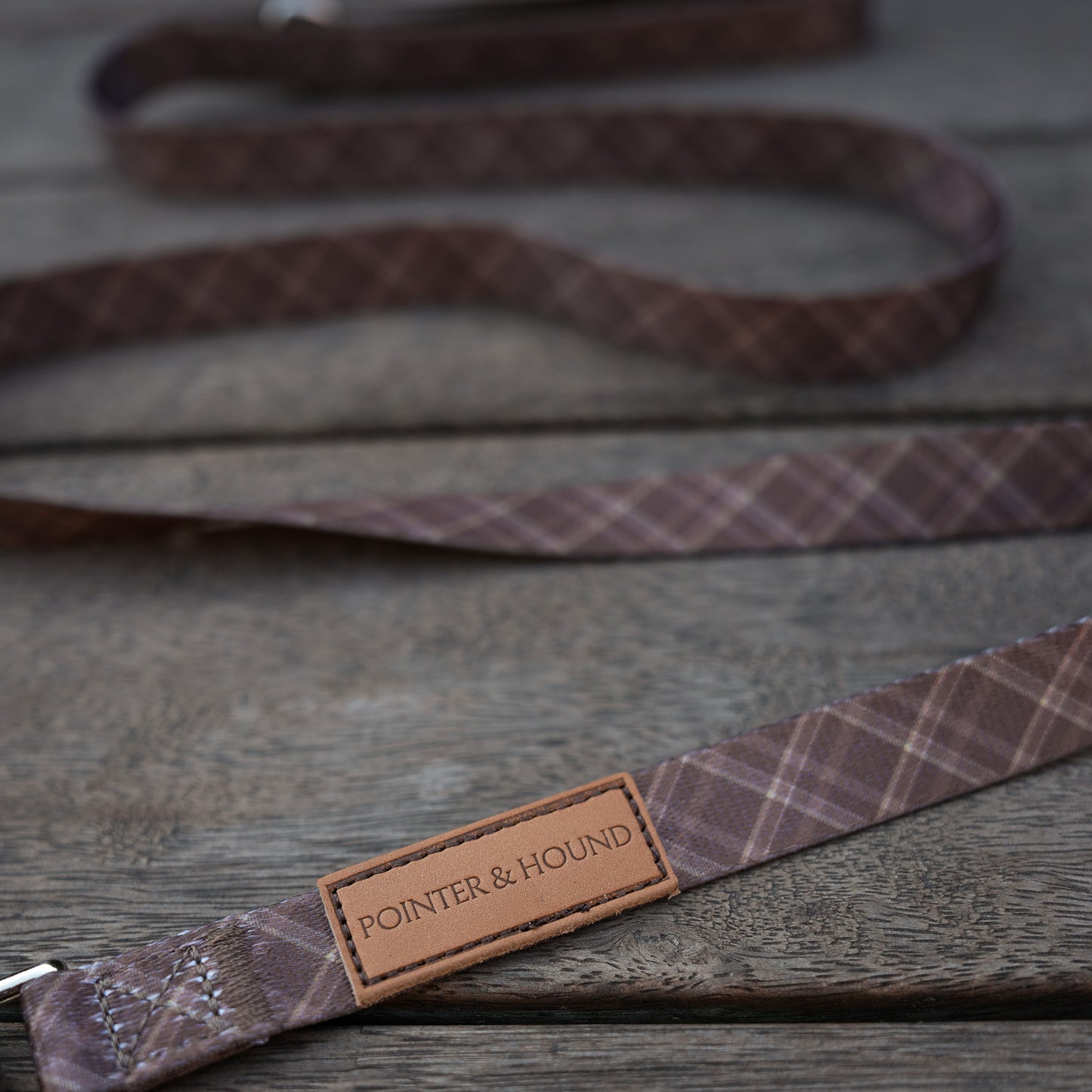 Signature Leash - Brown Tartan