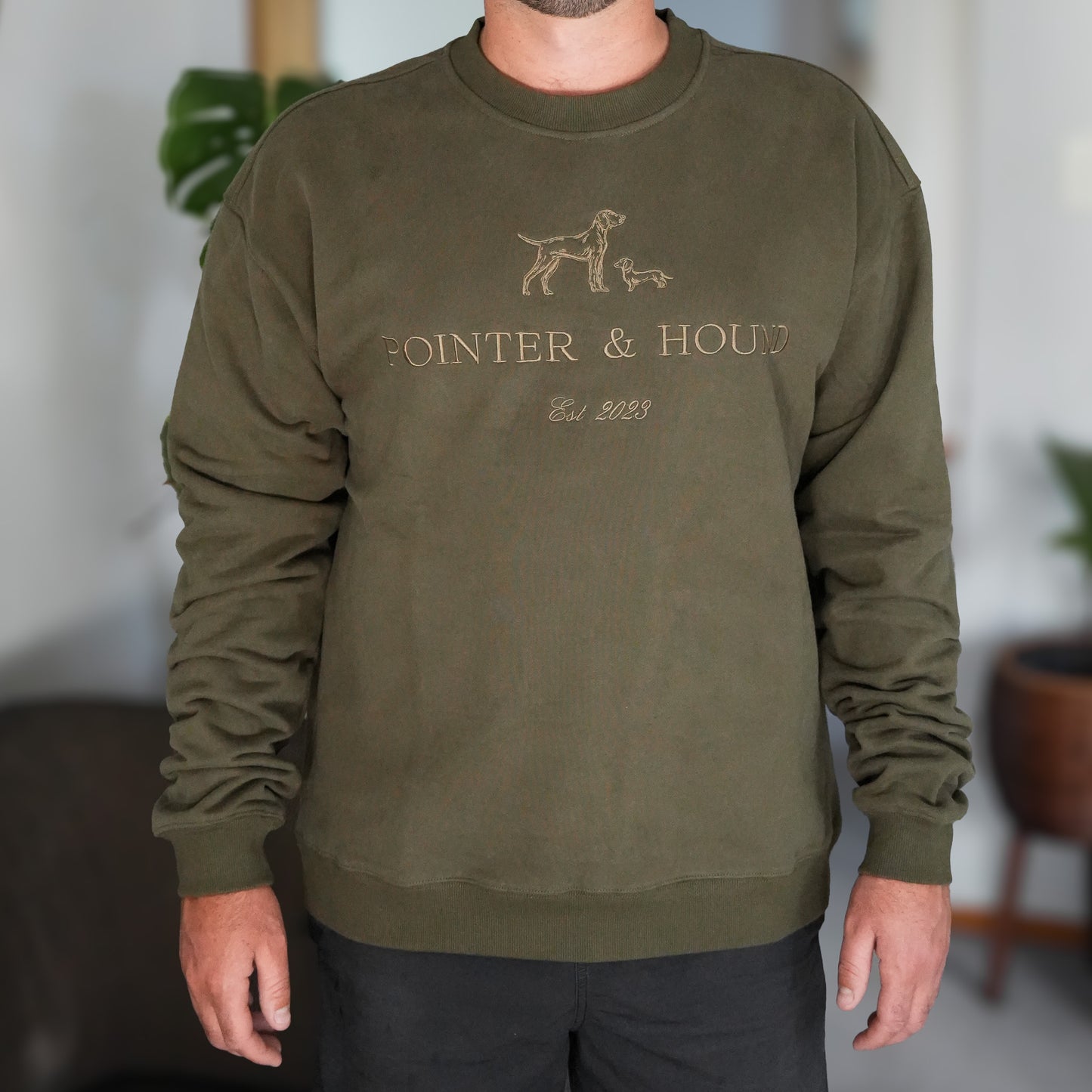 Mens Heritage Crew - Dark Green