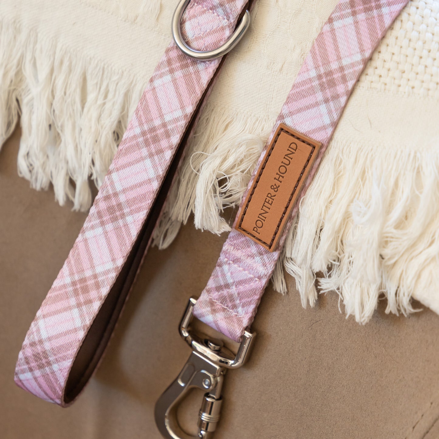 Pink Tartan Leash