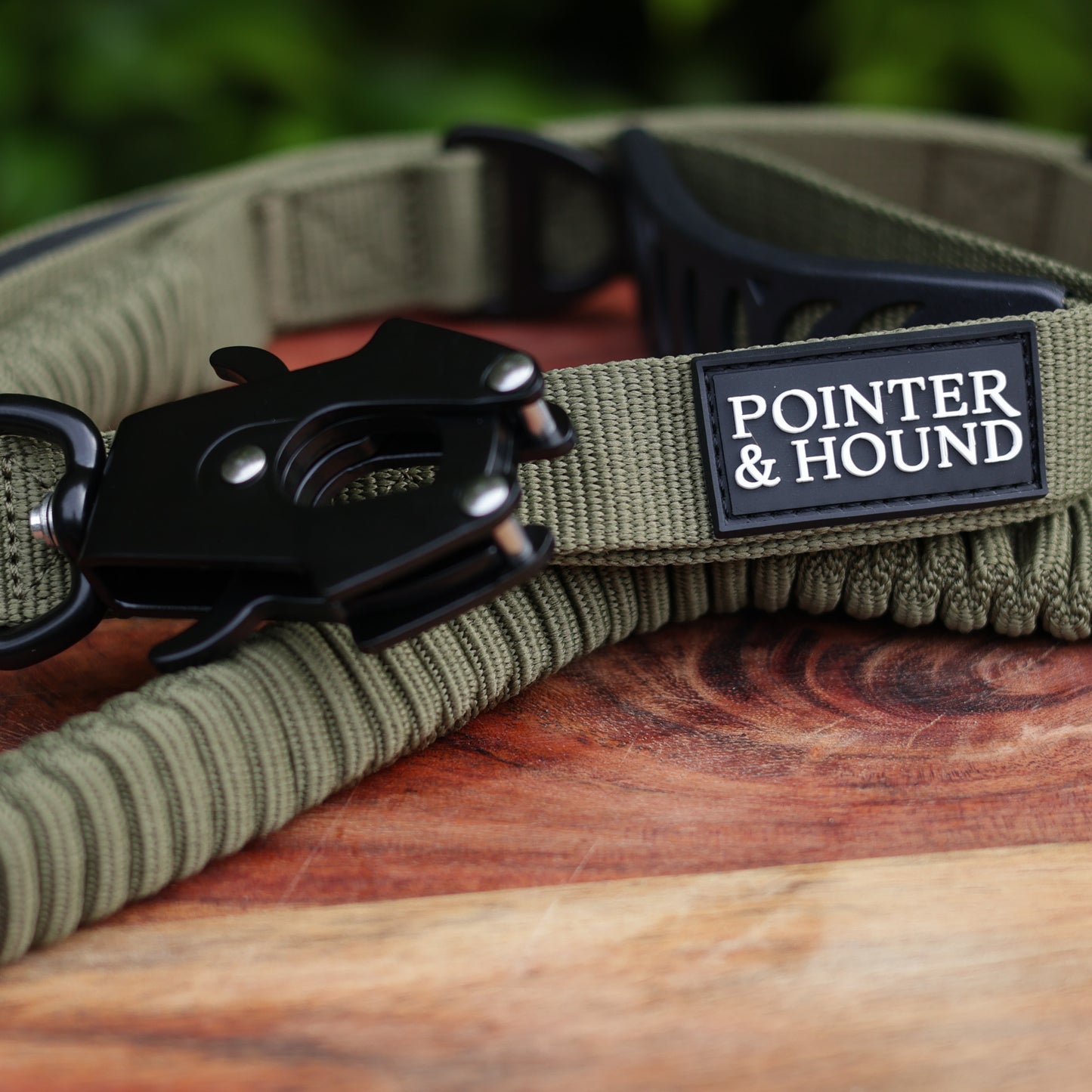 Tactical Collar + Leash Combo - Army Green