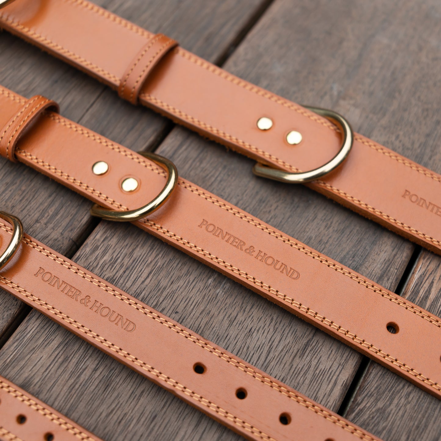 Luxe Leather Collar - Tan