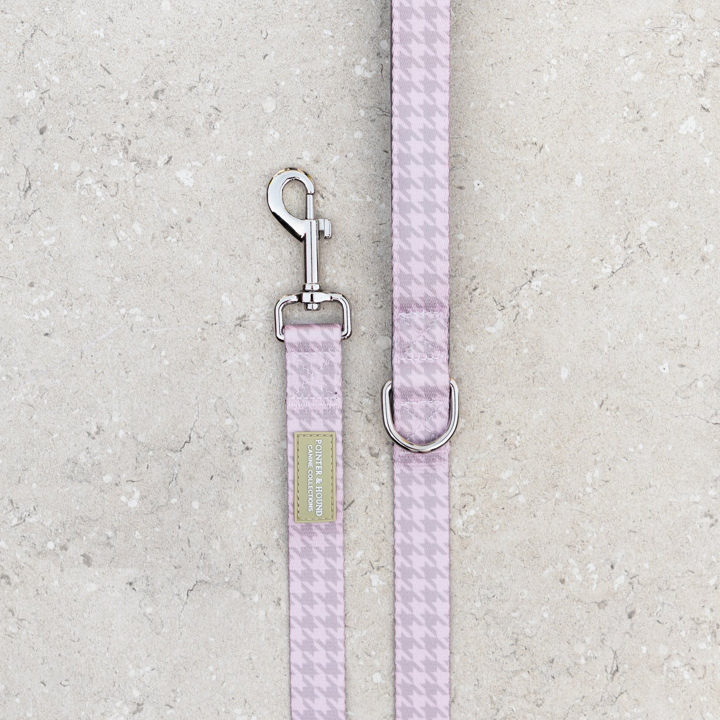 Leash - Lilac Houndstooth