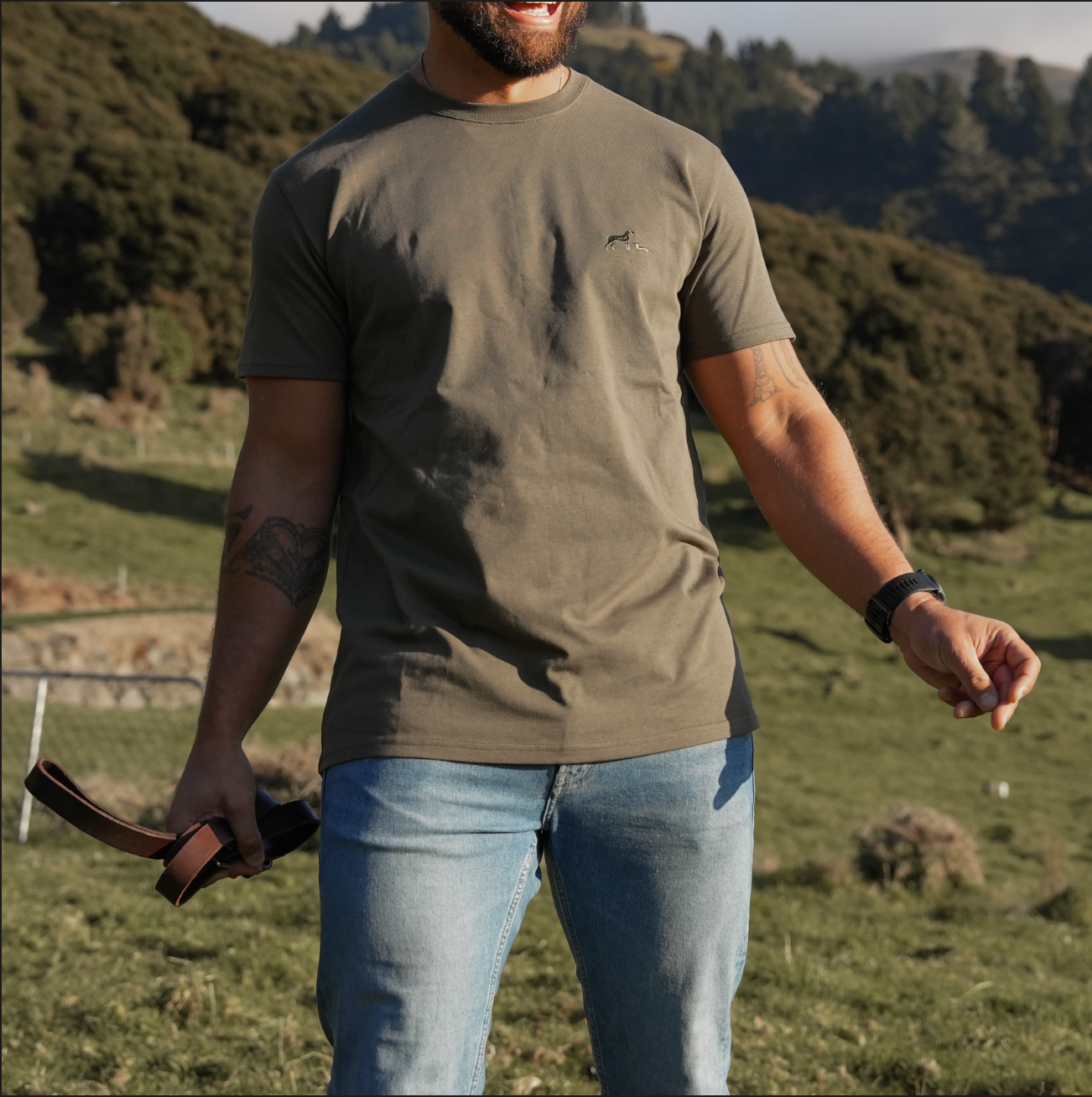 Mens Tee - Dark Olive