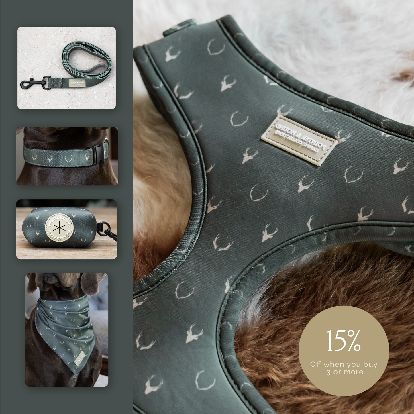 Fabric Collar - Stag