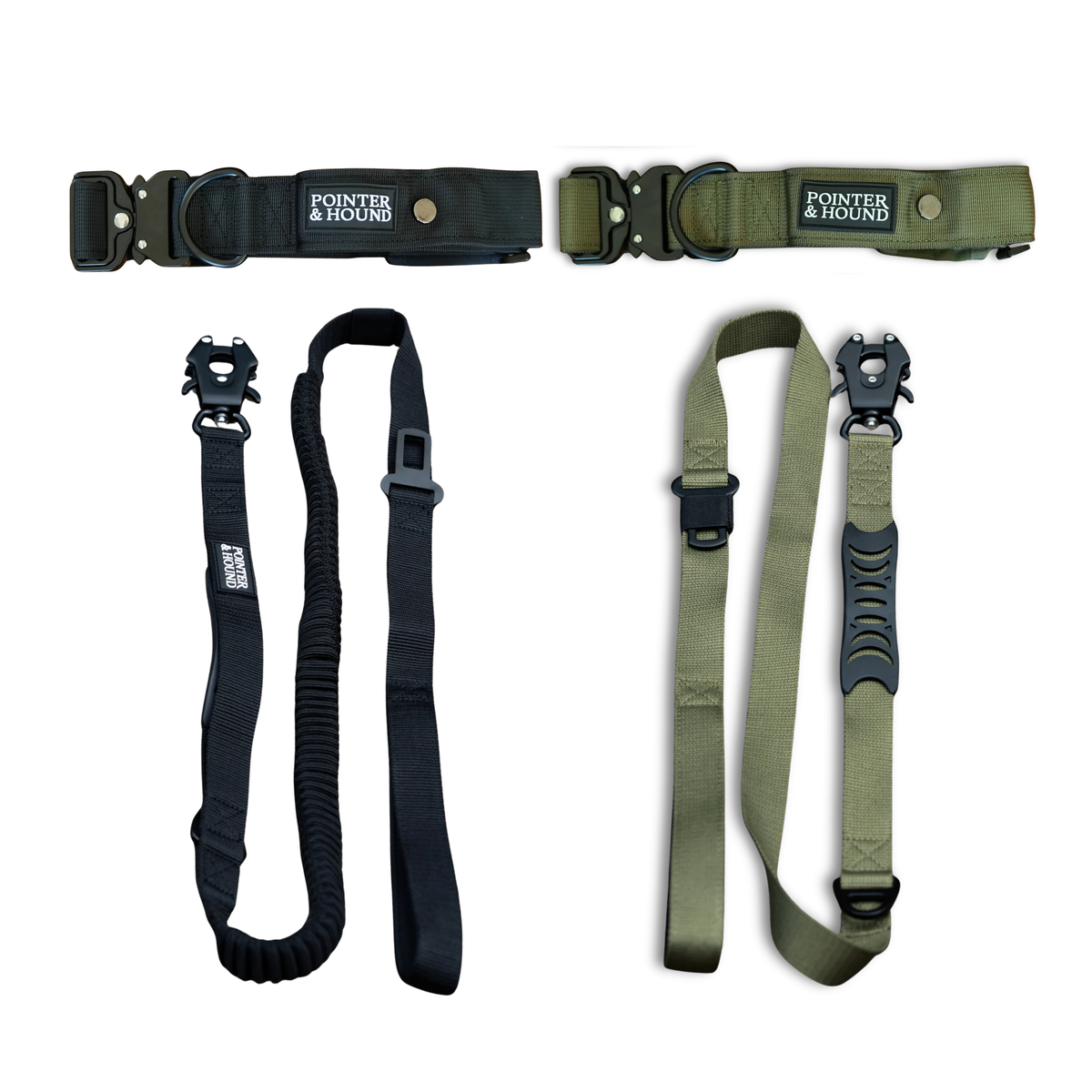 Double Tactical Collar & Leash