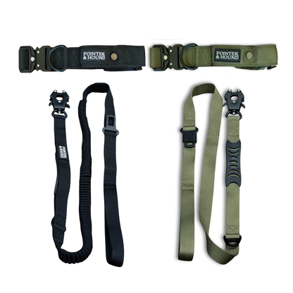 Double Tactical Collar & Leash